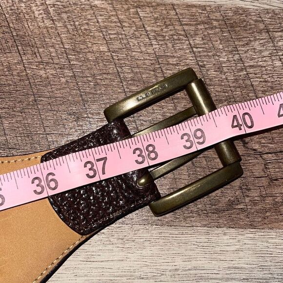 The W by Worth Collection Womens Pebble Leather Wide Strap Fashion Belt Brown OS main image 7